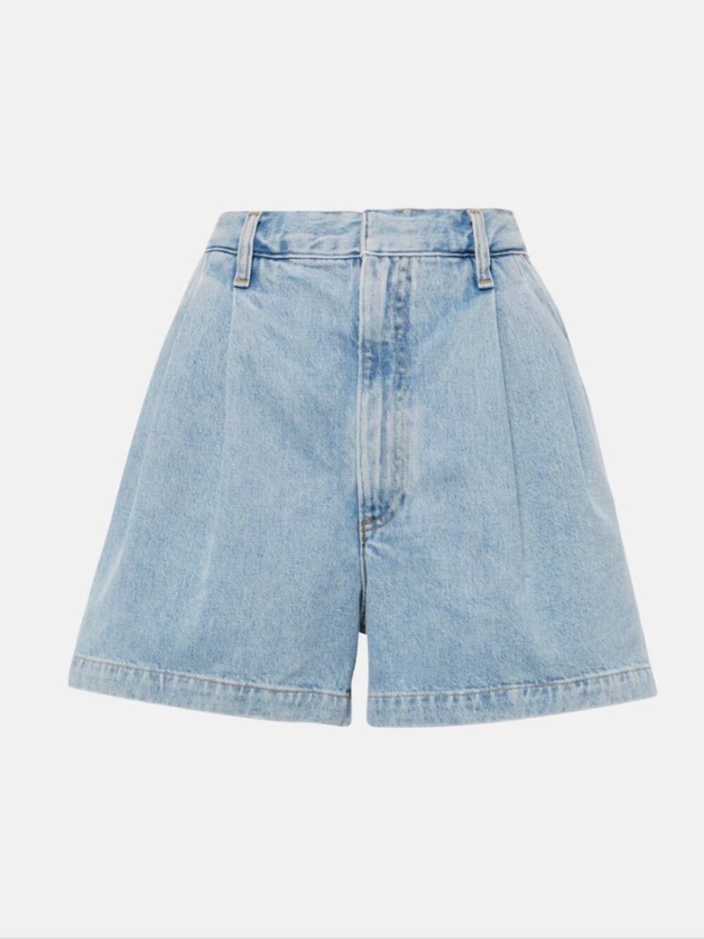 AGOLDE Becker Denim Shorts Light Wash High Rise A-Line Jean Shorts Size 26